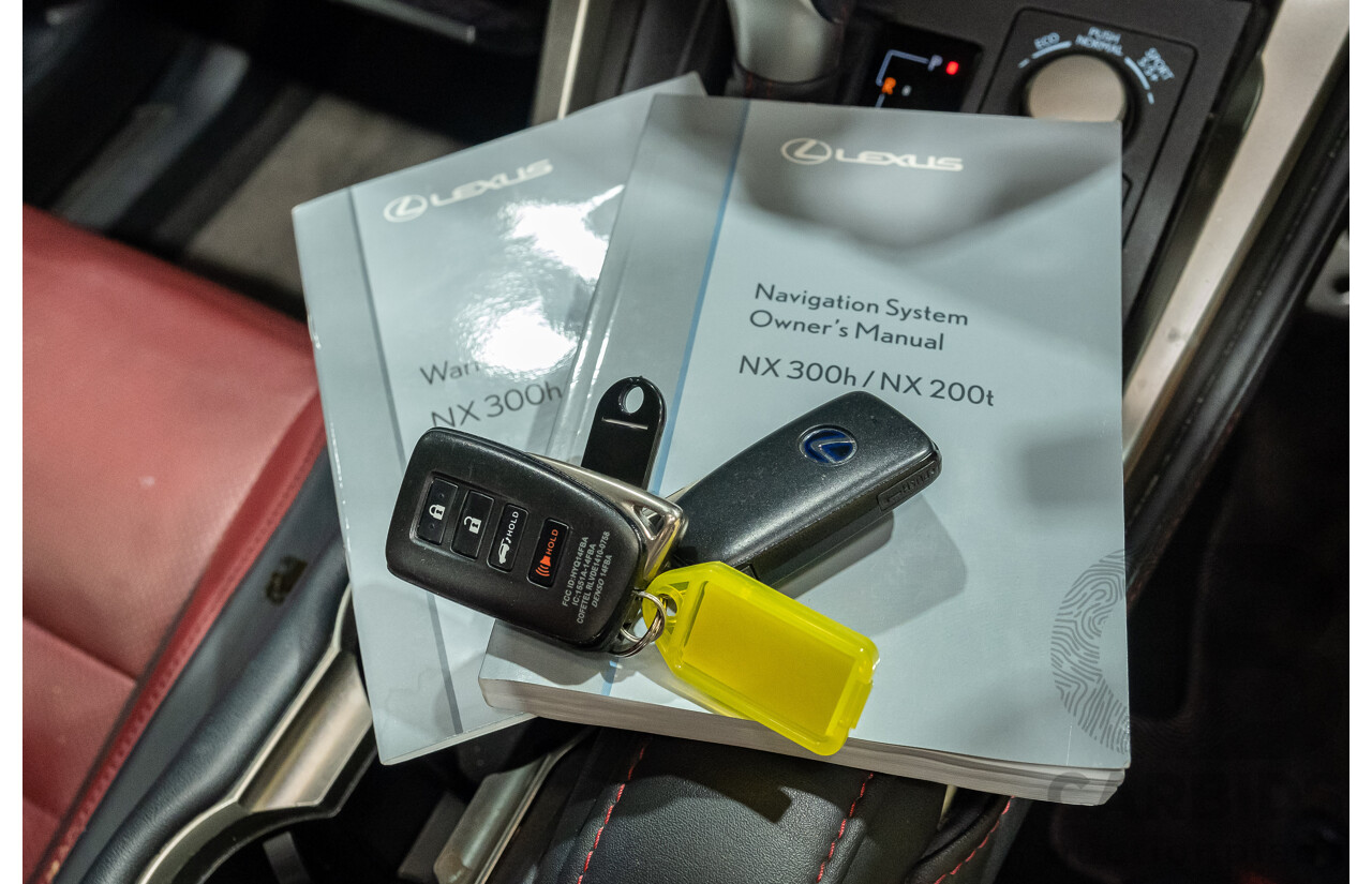 1/2016 Lexus NX300h F Sport Hybrid (AWD) AYZ15R 4d Wagon White 2.5L