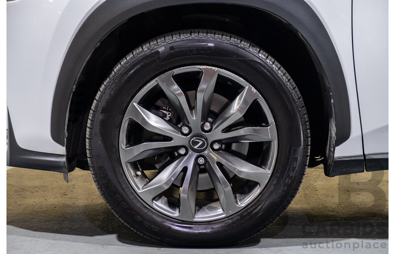 1/2016 Lexus NX300h F Sport Hybrid (AWD) AYZ15R 4d Wagon White 2.5L