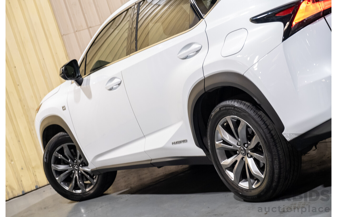 1/2016 Lexus NX300h F Sport Hybrid (AWD) AYZ15R 4d Wagon White 2.5L
