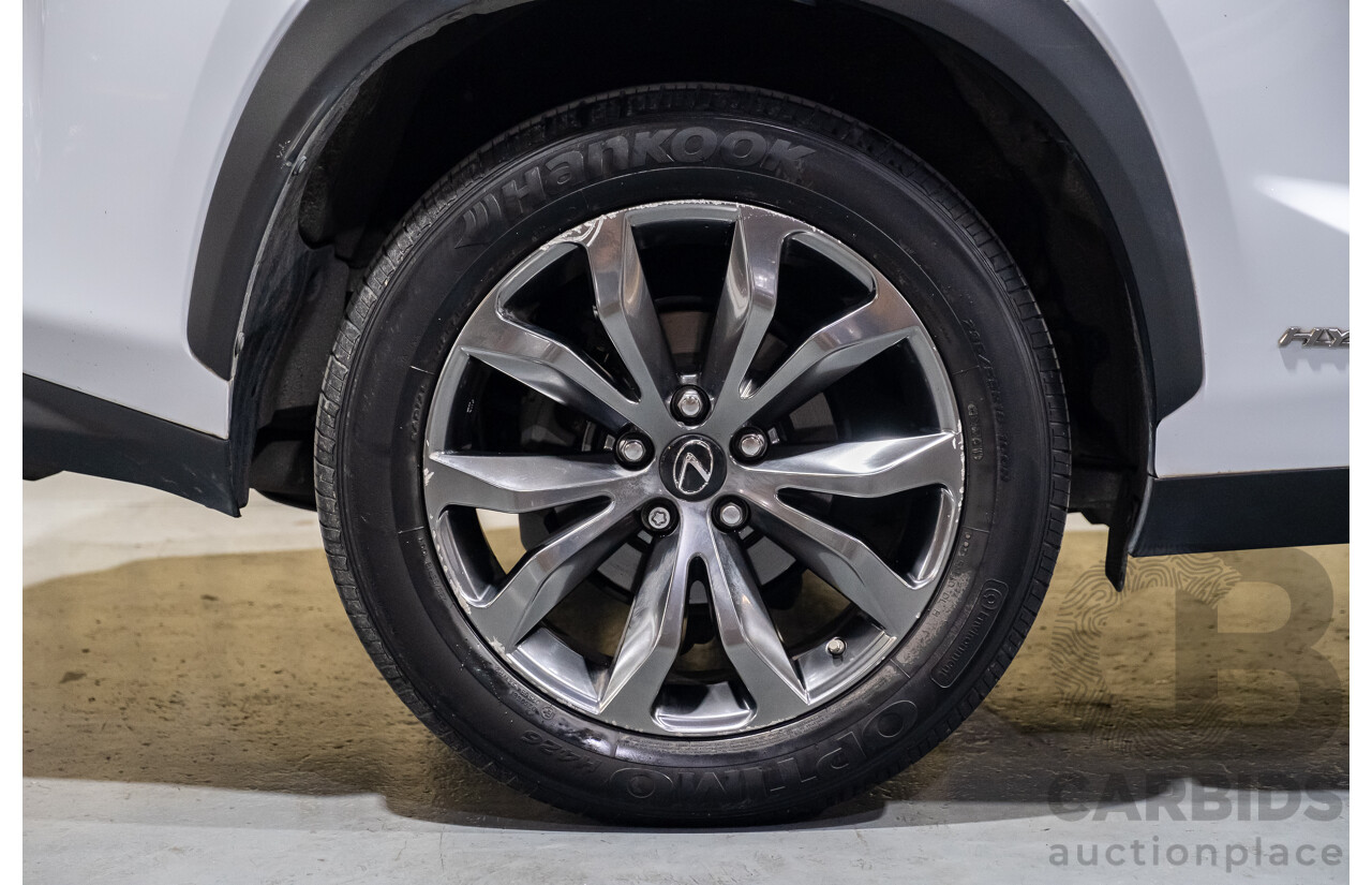 1/2016 Lexus NX300h F Sport Hybrid (AWD) AYZ15R 4d Wagon White 2.5L