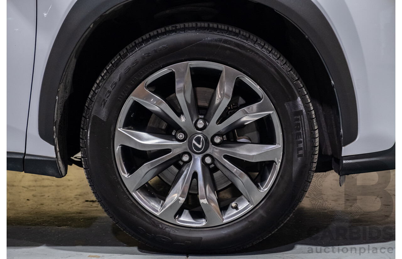 1/2016 Lexus NX300h F Sport Hybrid (AWD) AYZ15R 4d Wagon White 2.5L