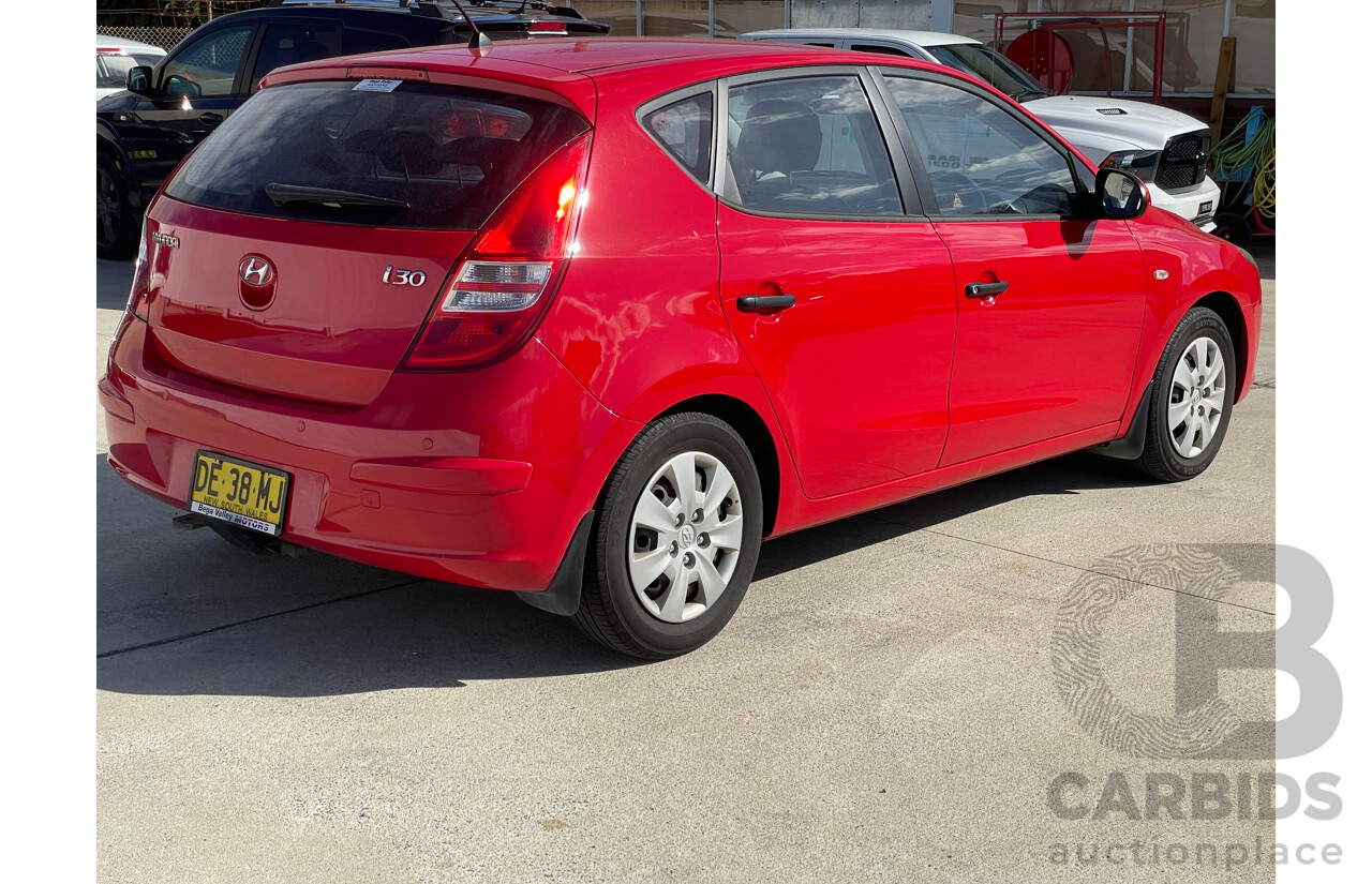7/2010 Hyundai i30 SX FD MY10 5d Hatchback Red 1.6L
