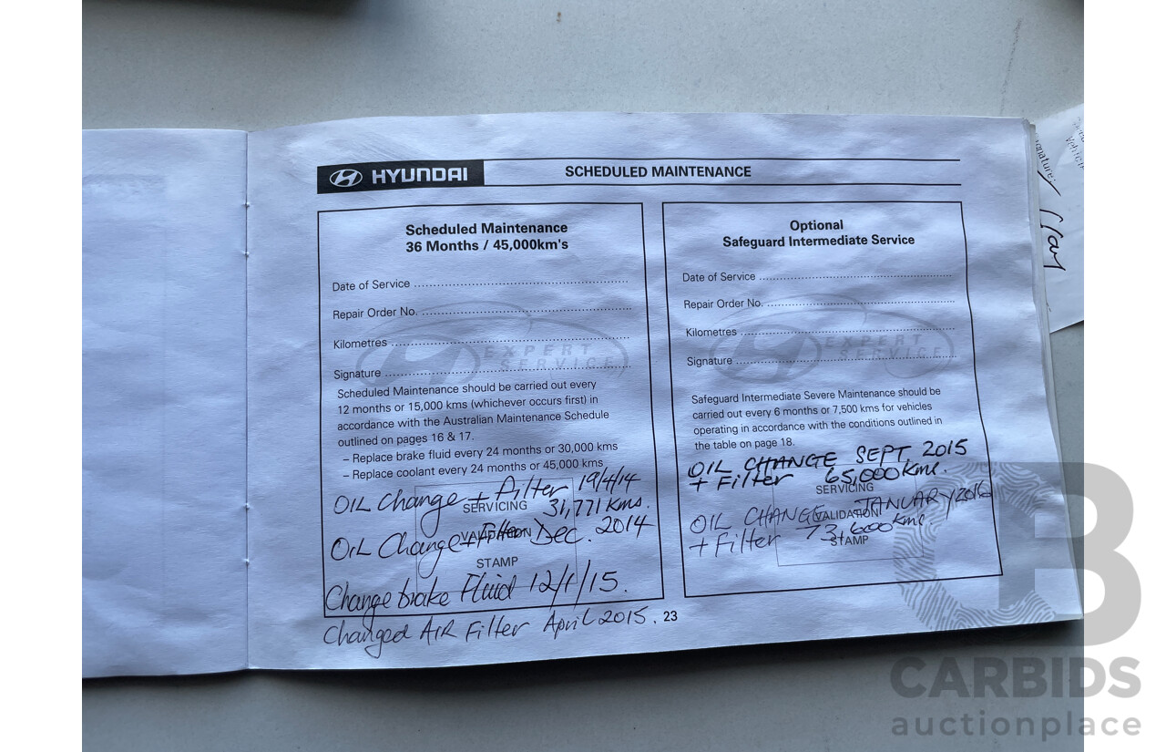 7/2010 Hyundai i30 SX FD MY10 5d Hatchback Red 1.6L