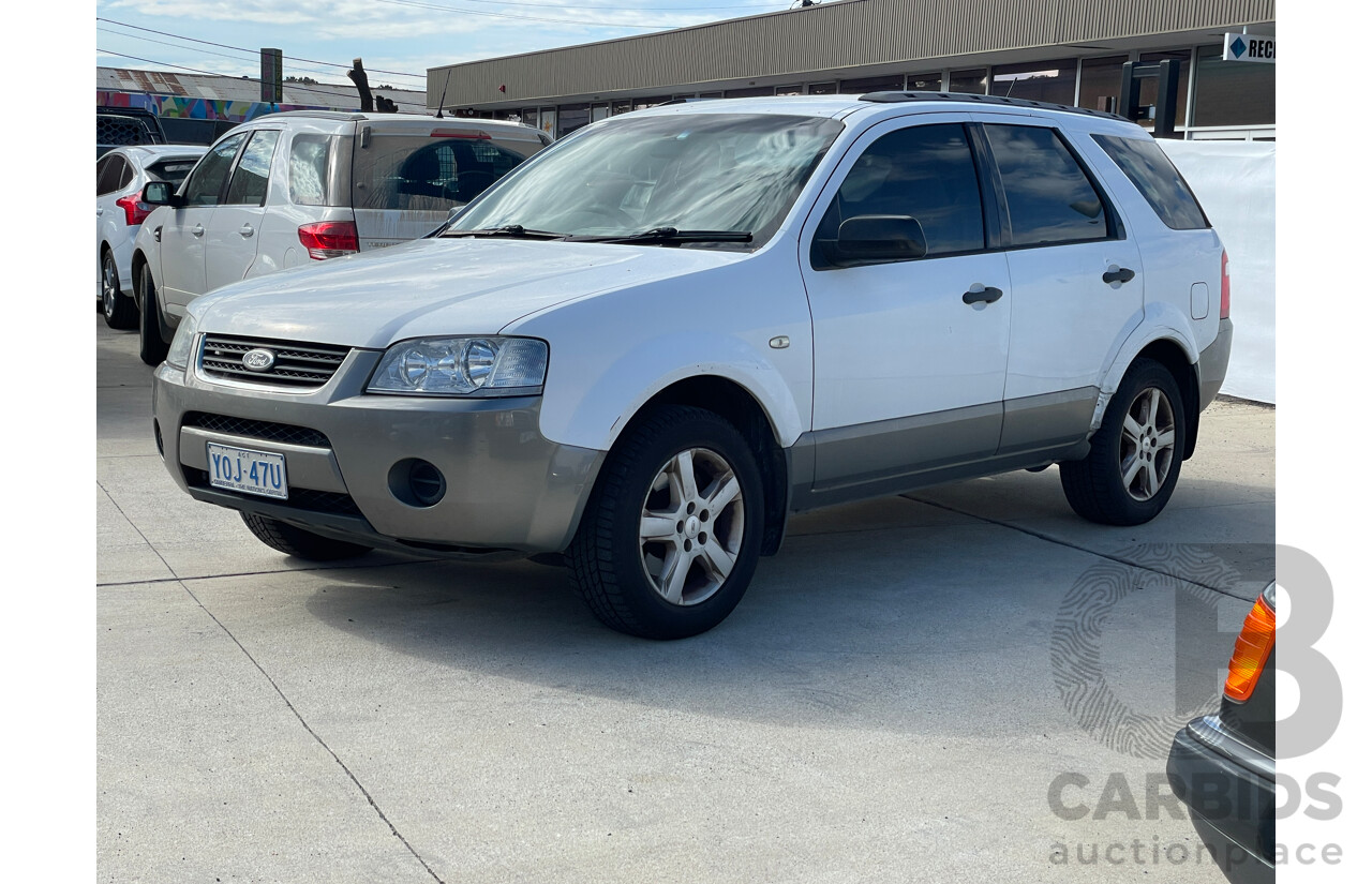 8/2007 Ford Territory TS (rwd) SY MY07 UPGRADE 4d Wagon White 4.0L