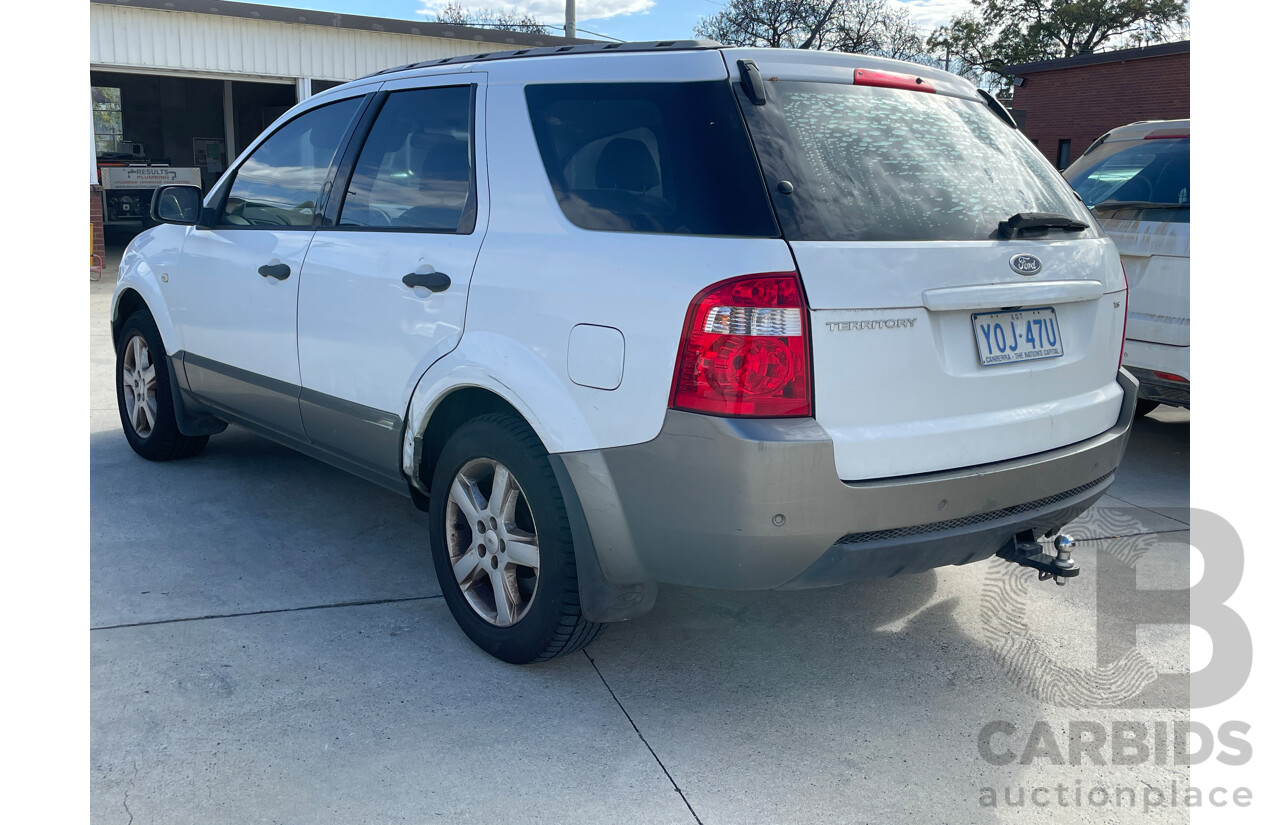 8/2007 Ford Territory TS (rwd) SY MY07 UPGRADE 4d Wagon White 4.0L