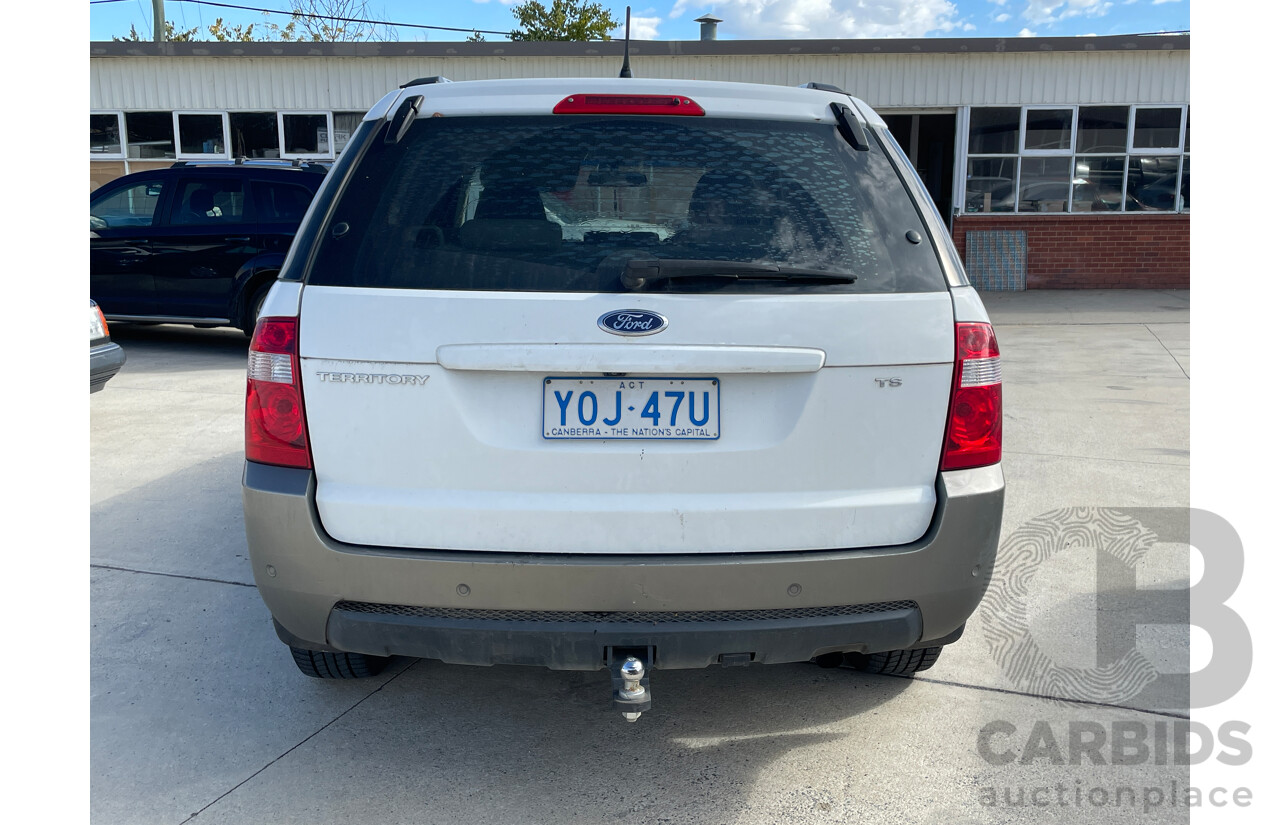 8/2007 Ford Territory TS (rwd) SY MY07 UPGRADE 4d Wagon White 4.0L
