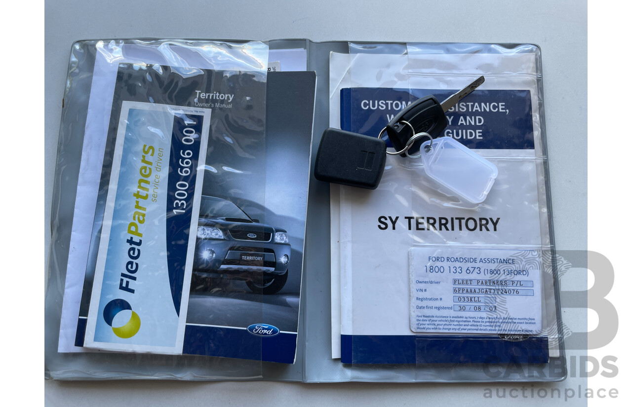 8/2007 Ford Territory TS (rwd) SY MY07 UPGRADE 4d Wagon White 4.0L