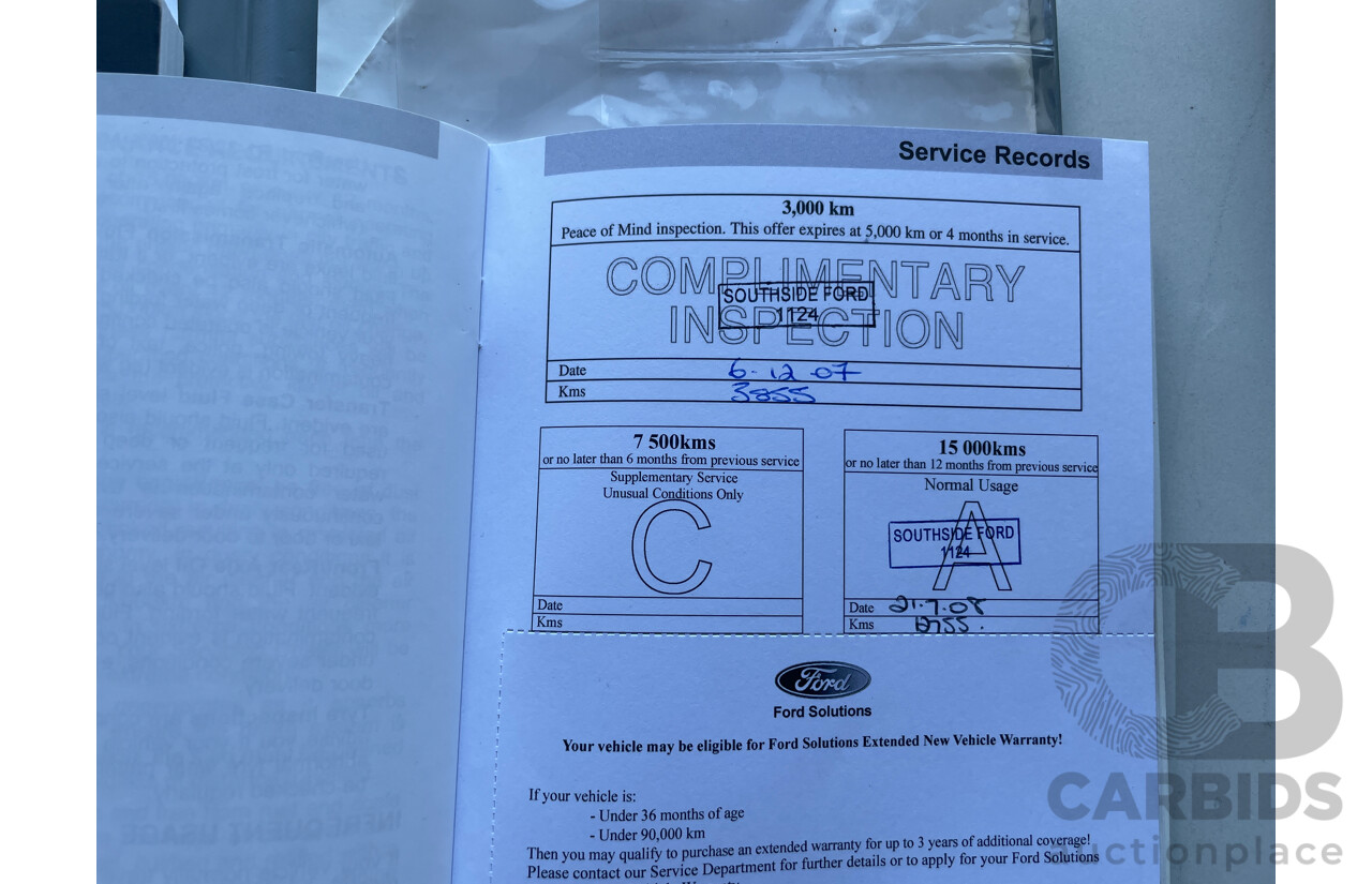 8/2007 Ford Territory TS (rwd) SY MY07 UPGRADE 4d Wagon White 4.0L