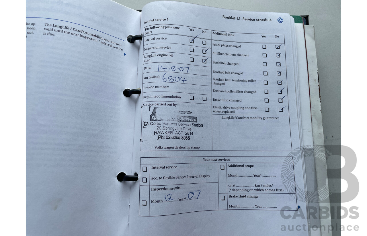 7/2006 Volkswagen Caddy LIFE 2K 4d Wagon Black 1.6L