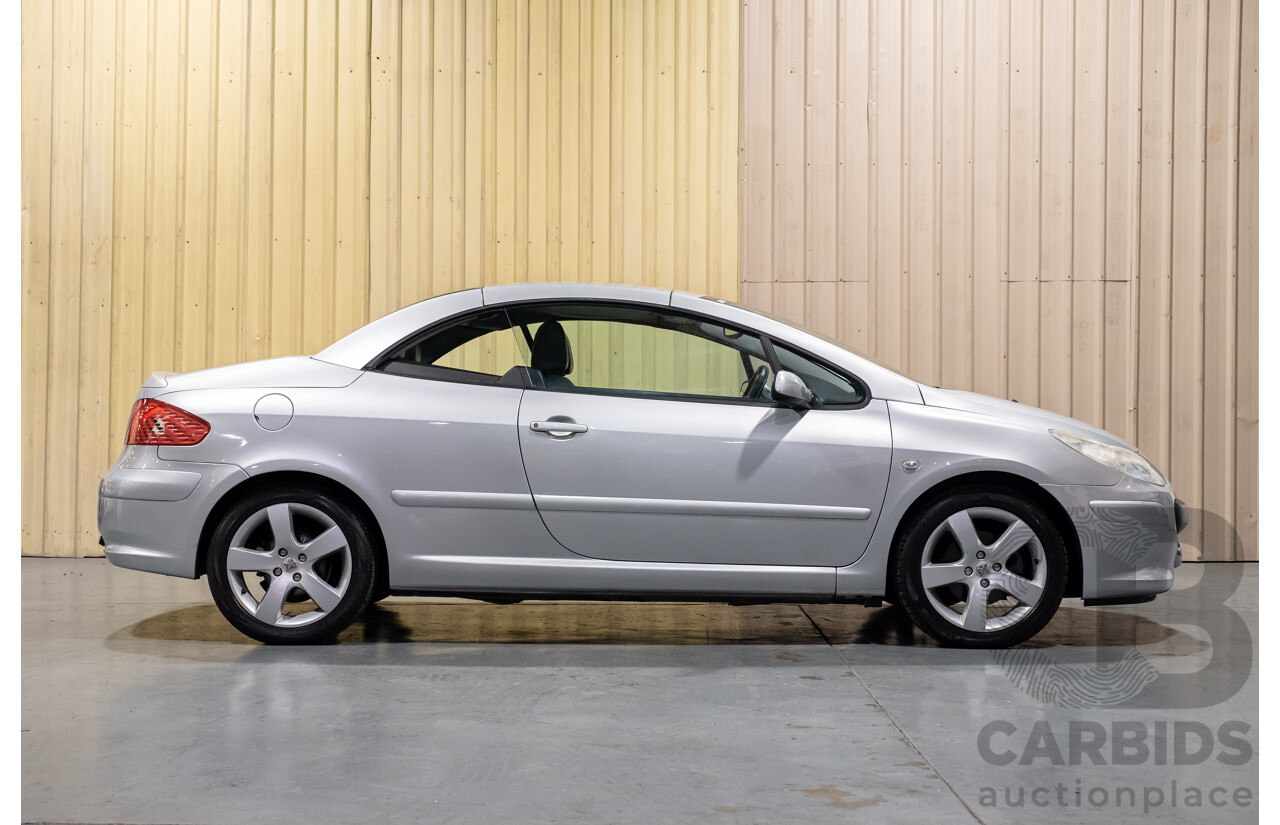 2/2009 Peugeot 307 CC Dynamic MY06 UPGRADE 2d Cabriolet Silver 2.0L