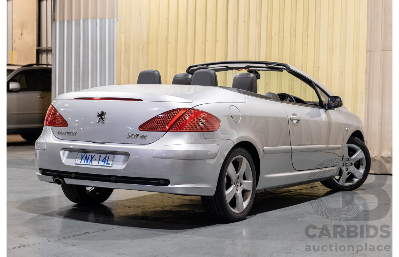 2/2009 Peugeot 307 CC Dynamic MY06 UPGRADE 2d Cabriolet Silver 2.0L
