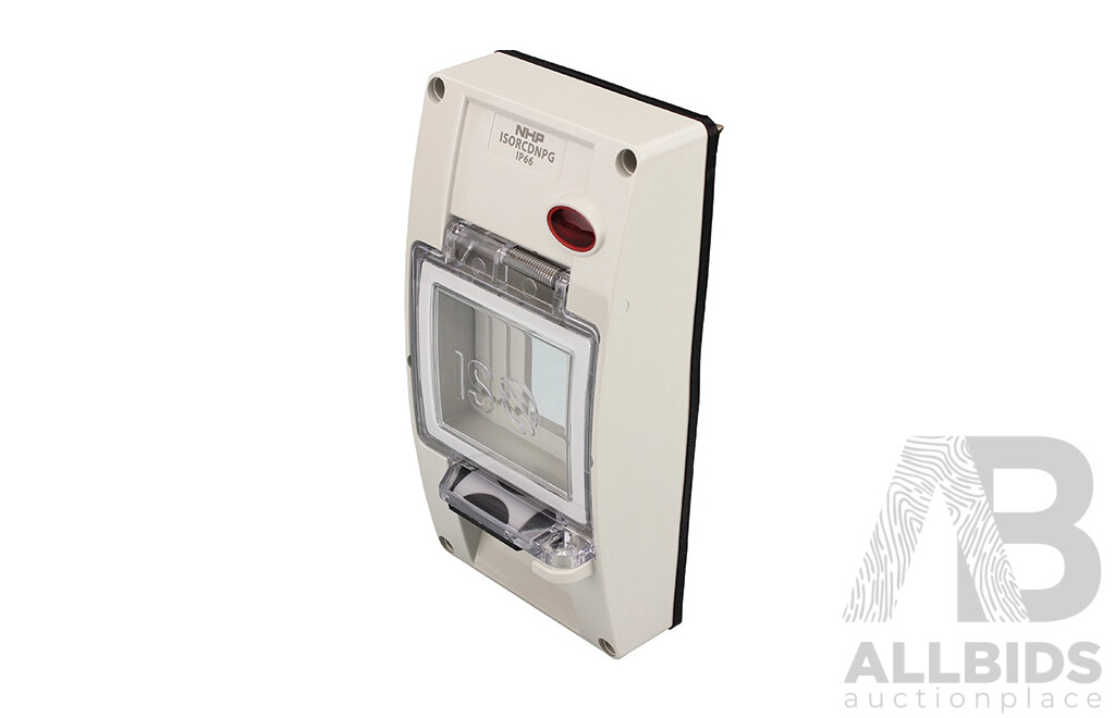 NHP 2 Gang RCD Covers - Grey - Lot of 13 - Brand New