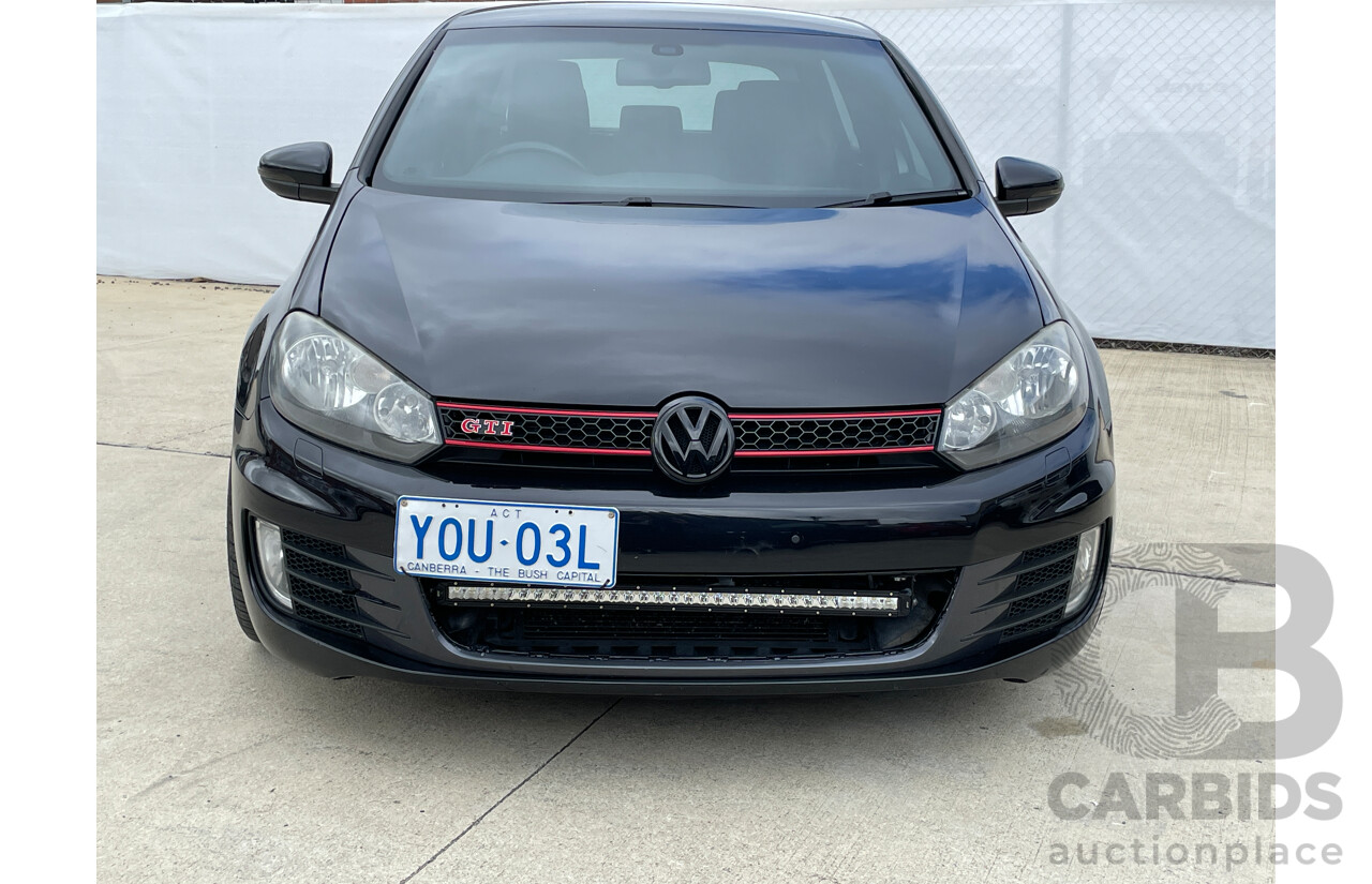 12/2011 Volkswagen Golf GTi 1K MY12 5d Hatchback Black 2.0L