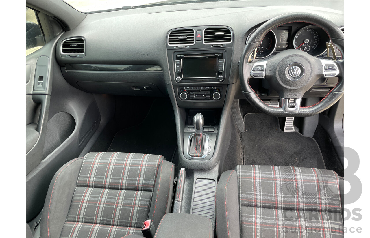 12/2011 Volkswagen Golf GTi 1K MY12 5d Hatchback Black 2.0L