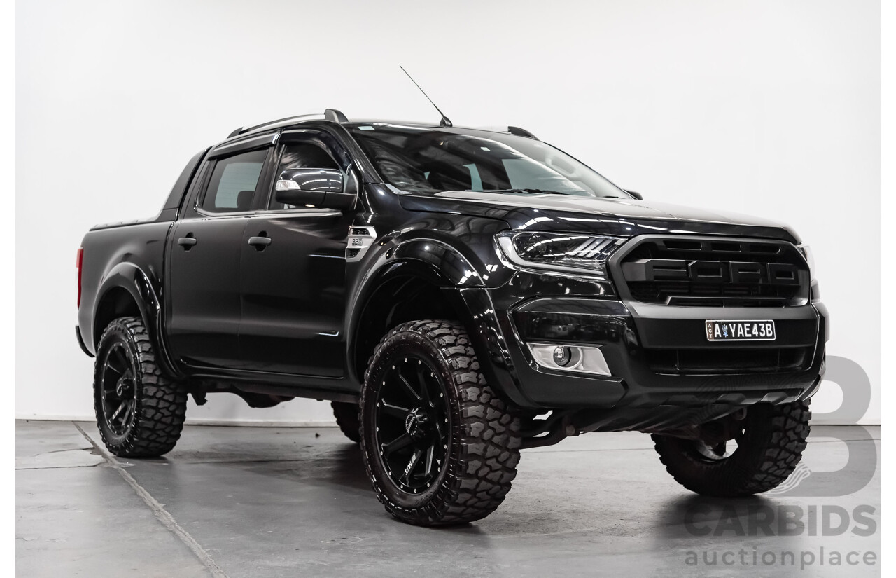 9/2013 Ford Ranger Wildtrak 3.2 (4x4) PX Crew Cab Utility Mica Black 3.2L Turbo Diesel