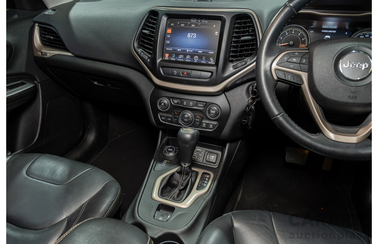 3/2015 Jeep Cherokee Limited (4x4) KL MY15 4d Wagon Black V6 3.2L