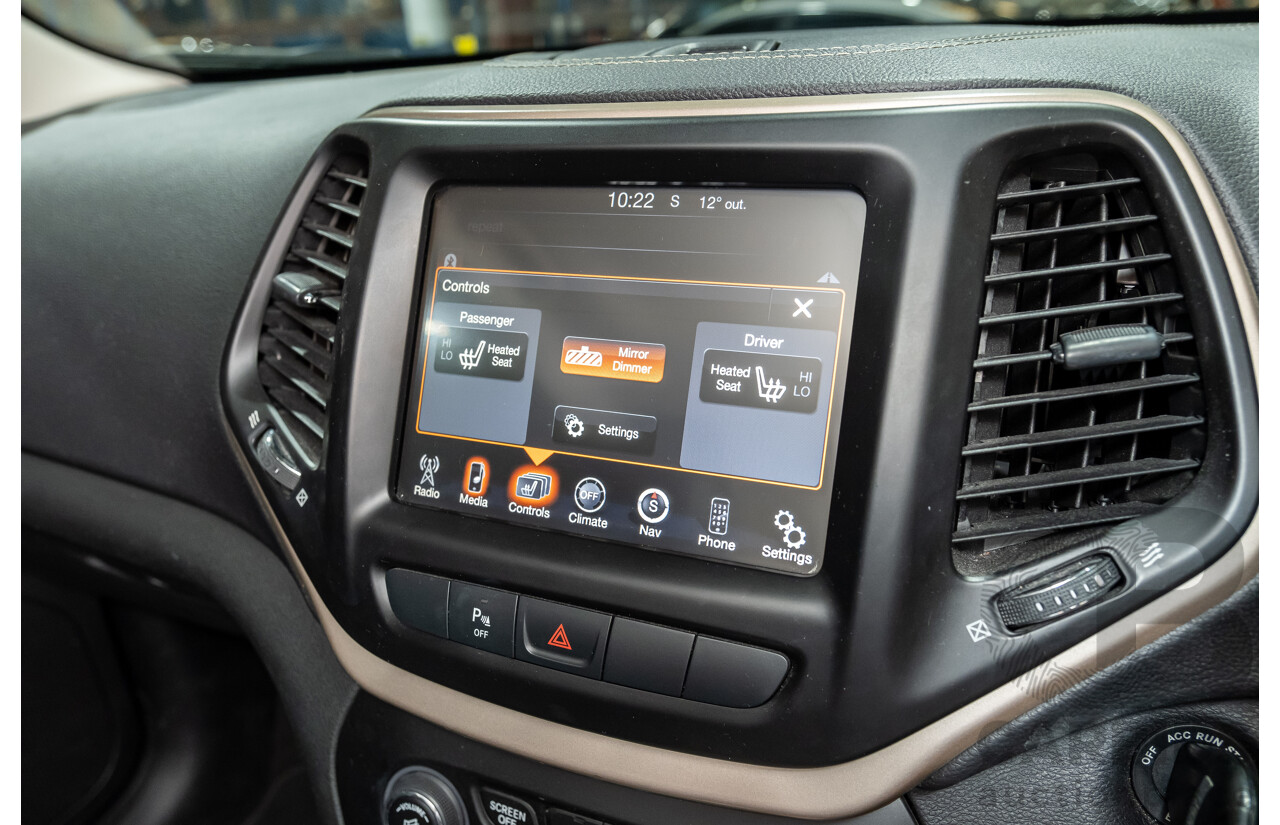3/2015 Jeep Cherokee Limited (4x4) KL MY15 4d Wagon Black V6 3.2L