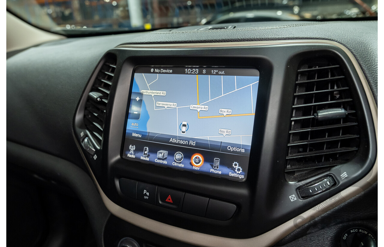 3/2015 Jeep Cherokee Limited (4x4) KL MY15 4d Wagon Black V6 3.2L