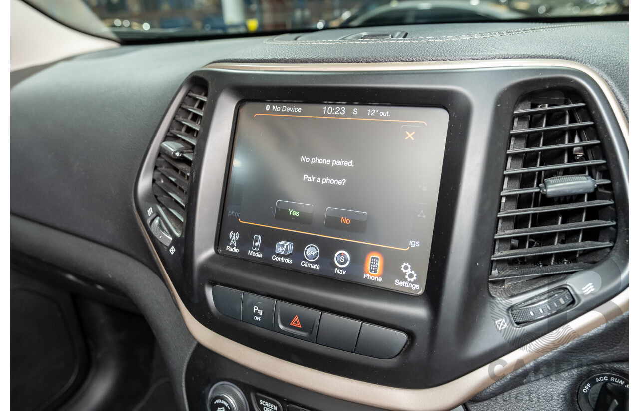 3/2015 Jeep Cherokee Limited (4x4) KL MY15 4d Wagon Black V6 3.2L