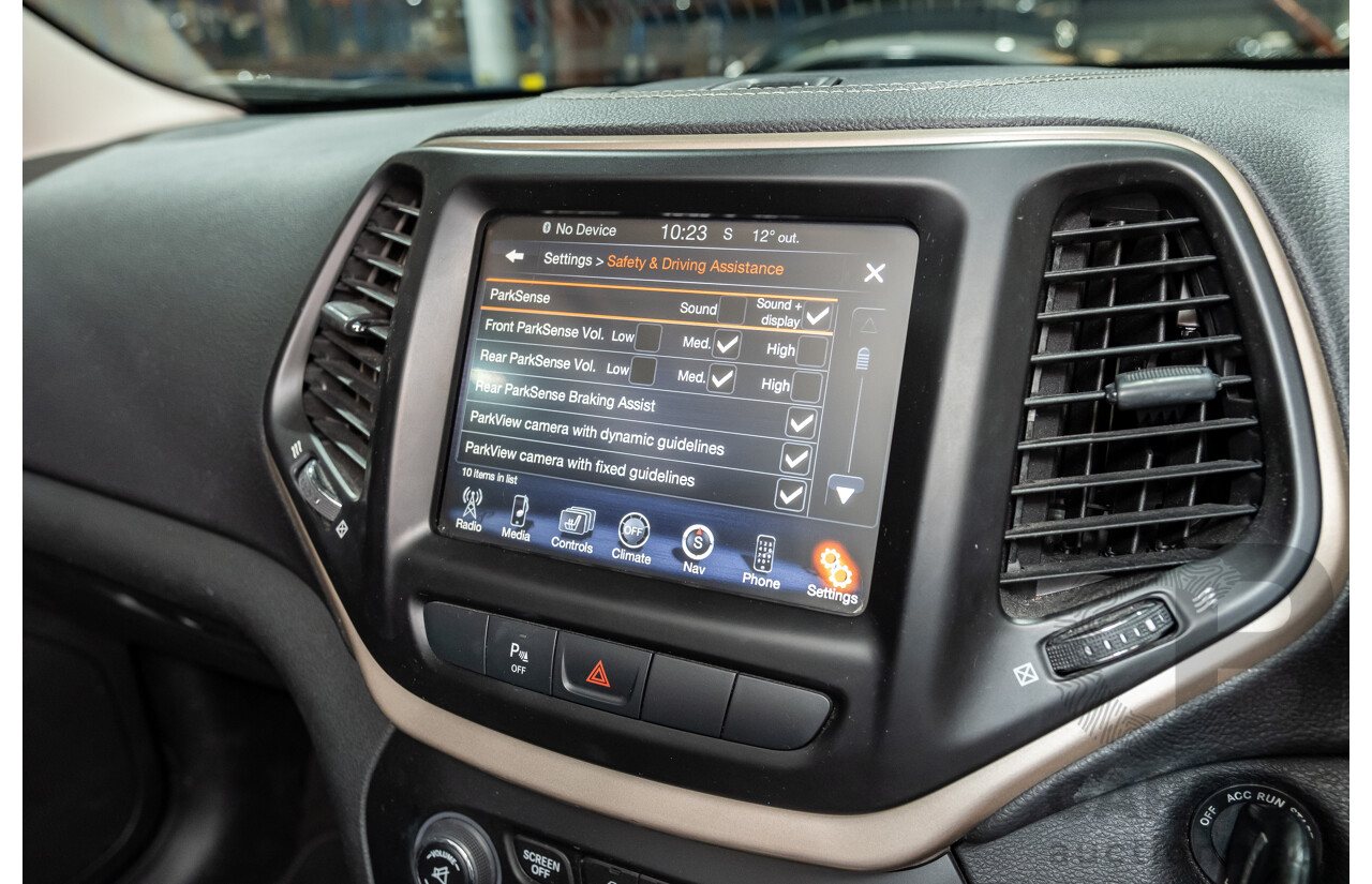3/2015 Jeep Cherokee Limited (4x4) KL MY15 4d Wagon Black V6 3.2L
