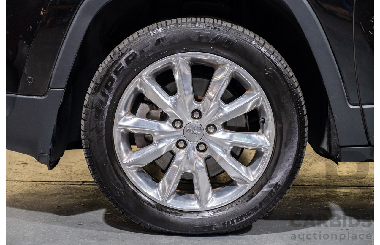 3/2015 Jeep Cherokee Limited (4x4) KL MY15 4d Wagon Black V6 3.2L