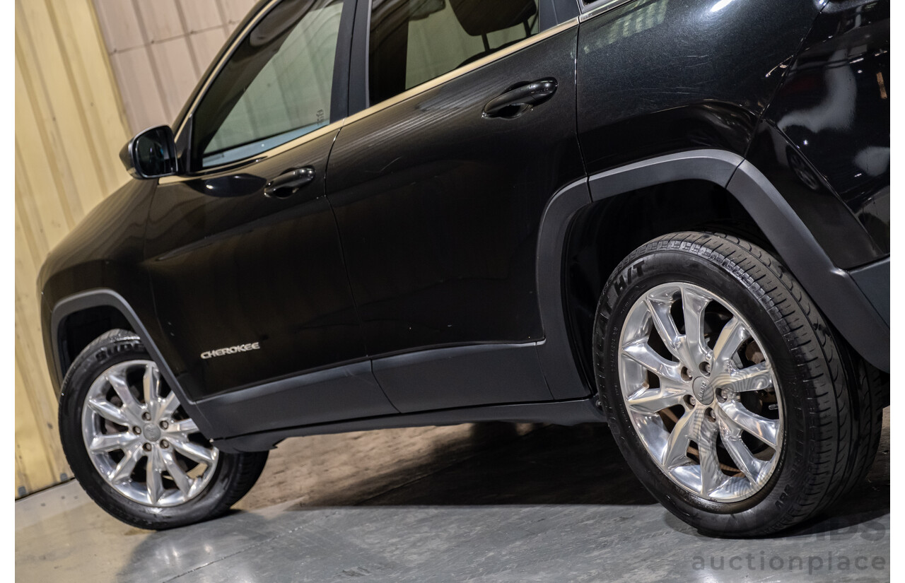3/2015 Jeep Cherokee Limited (4x4) KL MY15 4d Wagon Black V6 3.2L