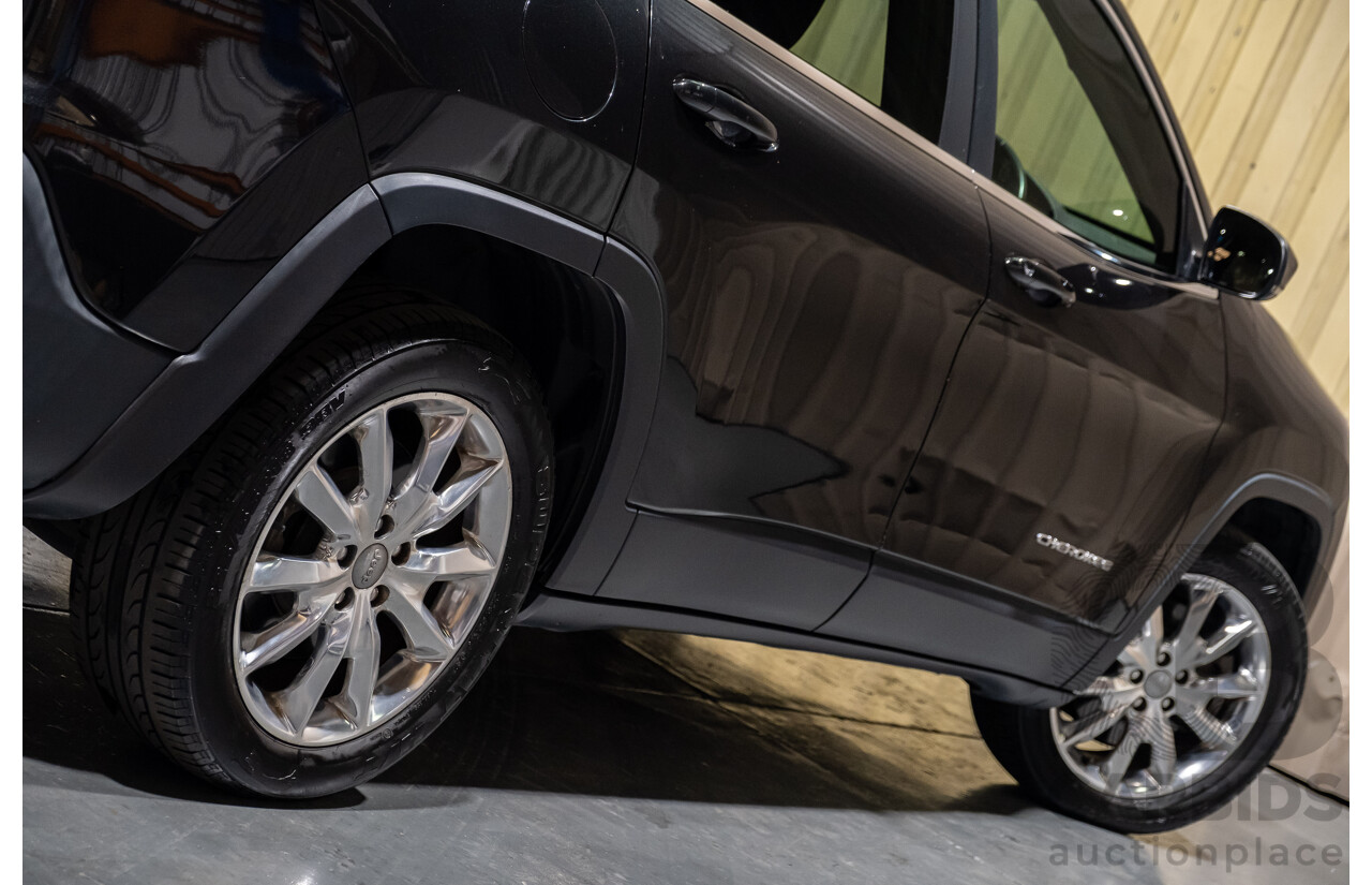 3/2015 Jeep Cherokee Limited (4x4) KL MY15 4d Wagon Black V6 3.2L