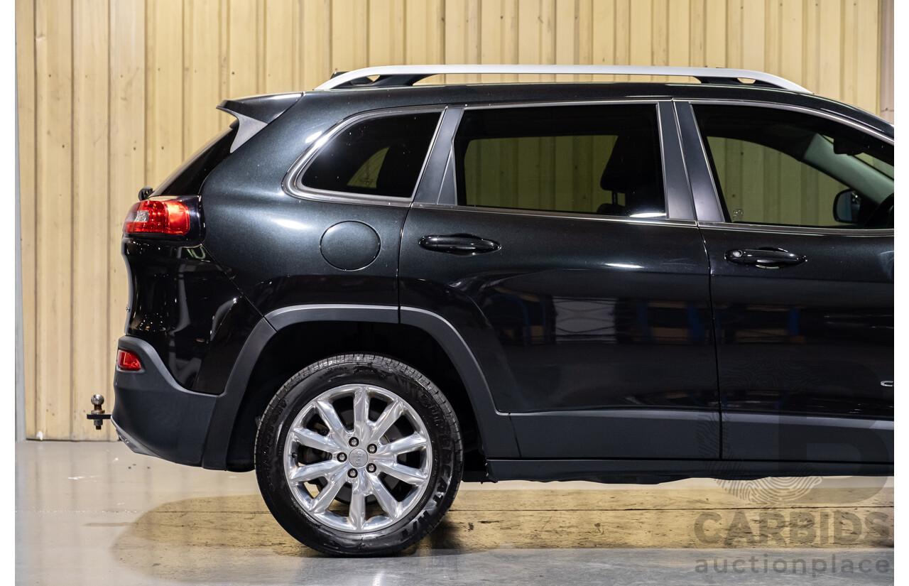 3/2015 Jeep Cherokee Limited (4x4) KL MY15 4d Wagon Black V6 3.2L