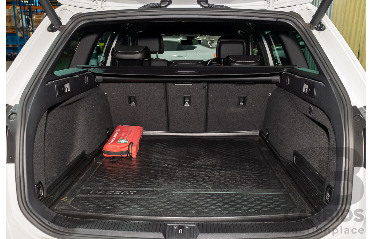 4/2018 Volkswagen Passat 206 TSI R-Line 4motion (AWD) 3C B8 MY18 4d Wagon White Turbo 2.0L