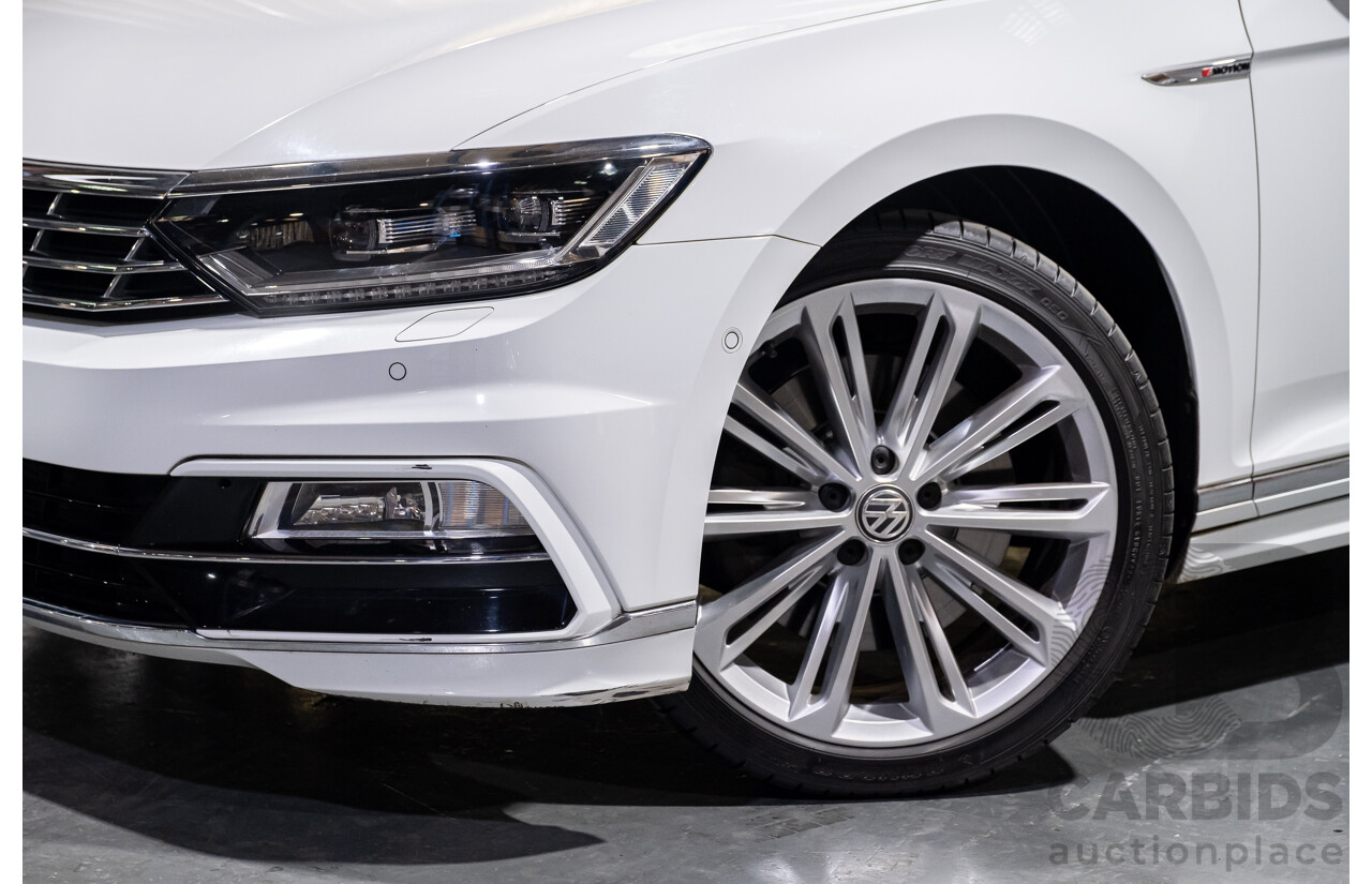 4/2018 Volkswagen Passat 206 TSI R-Line 4motion (AWD) 3C B8 MY18 4d Wagon White Turbo 2.0L
