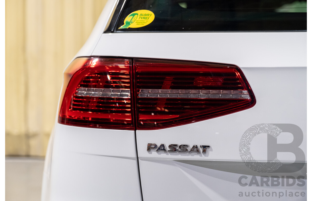 4/2018 Volkswagen Passat 206 TSI R-Line 4motion (AWD) 3C B8 MY18 4d Wagon White Turbo 2.0L