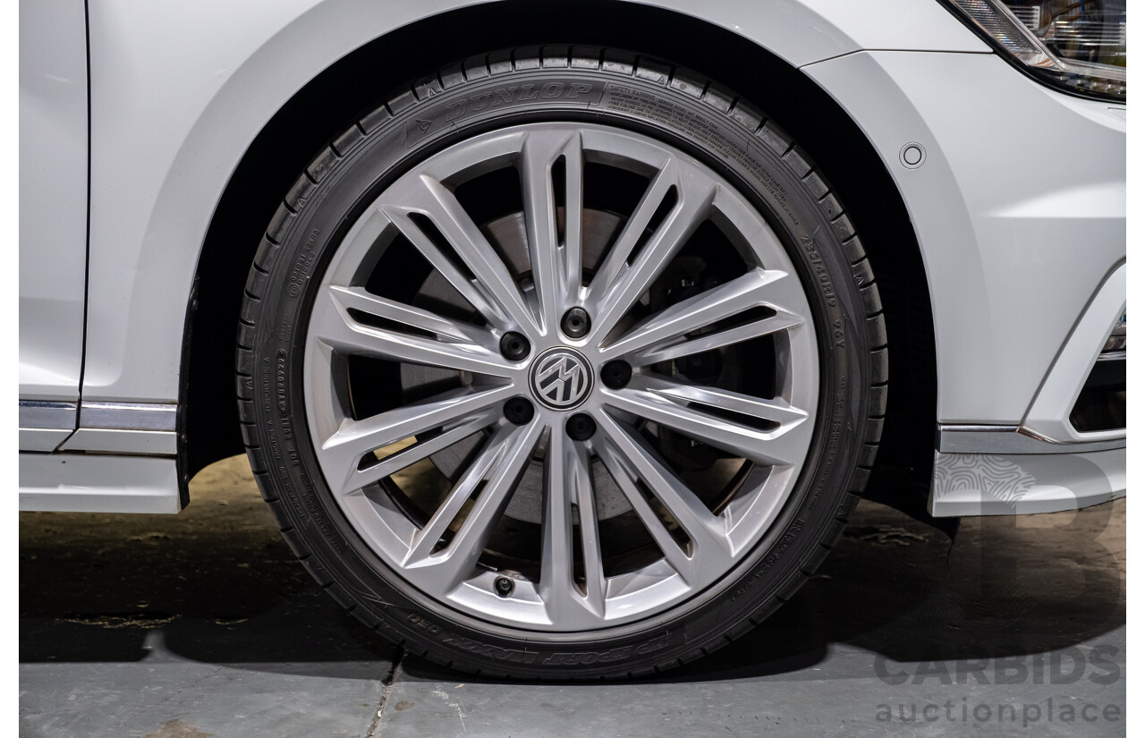 4/2018 Volkswagen Passat 206 TSI R-Line 4motion (AWD) 3C B8 MY18 4d Wagon White Turbo 2.0L