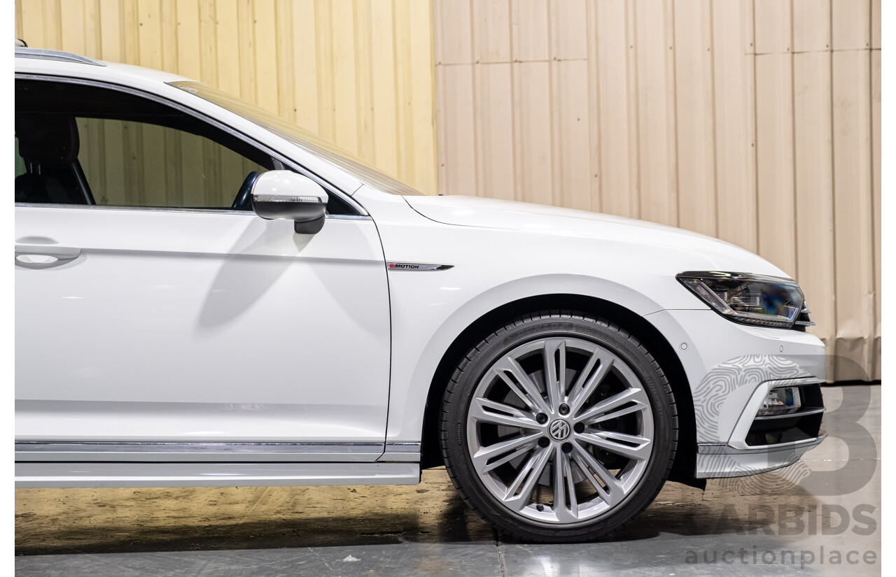4/2018 Volkswagen Passat 206 TSI R-Line 4motion (AWD) 3C B8 MY18 4d Wagon White Turbo 2.0L