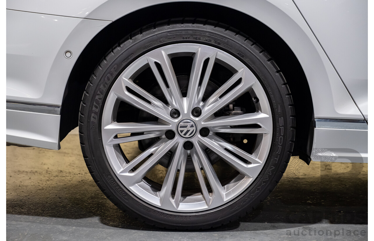 4/2018 Volkswagen Passat 206 TSI R-Line 4motion (AWD) 3C B8 MY18 4d Wagon White Turbo 2.0L