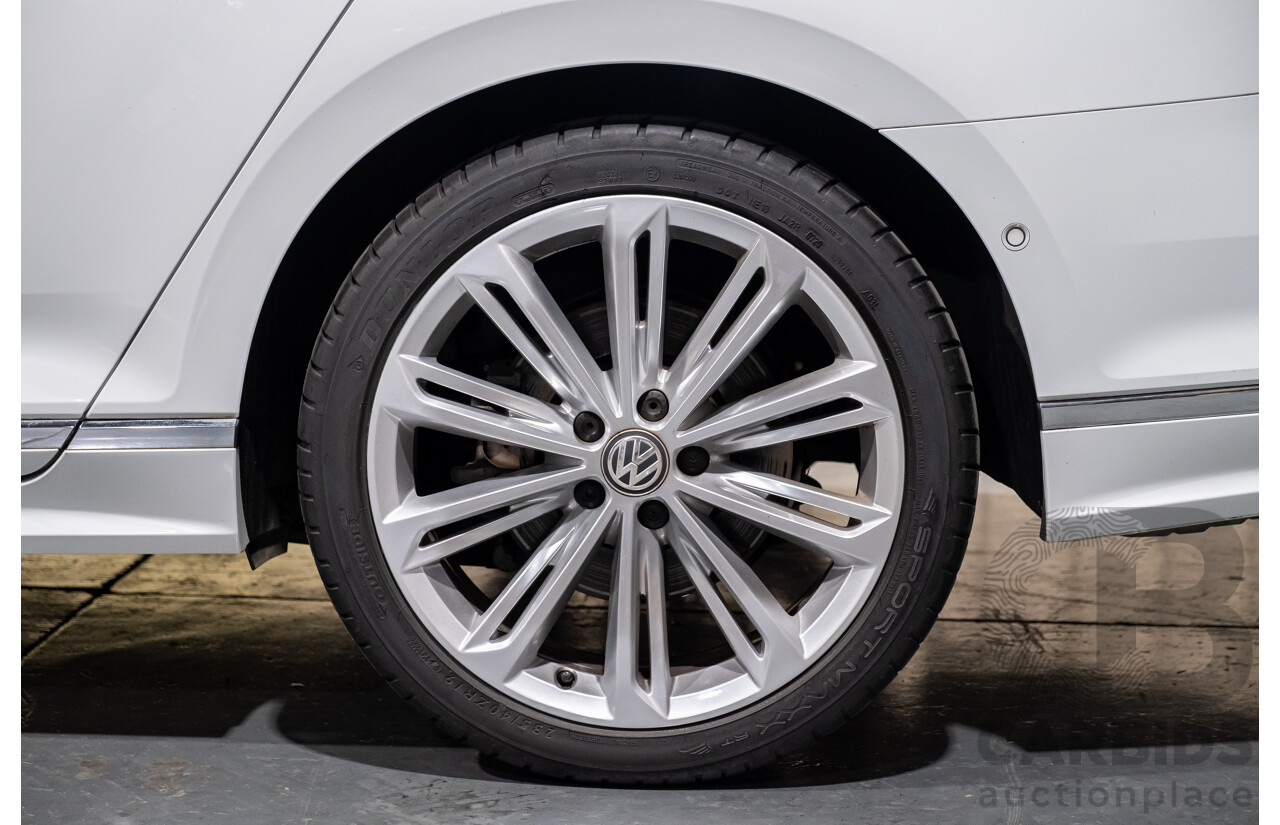 4/2018 Volkswagen Passat 206 TSI R-Line 4motion (AWD) 3C B8 MY18 4d Wagon White Turbo 2.0L