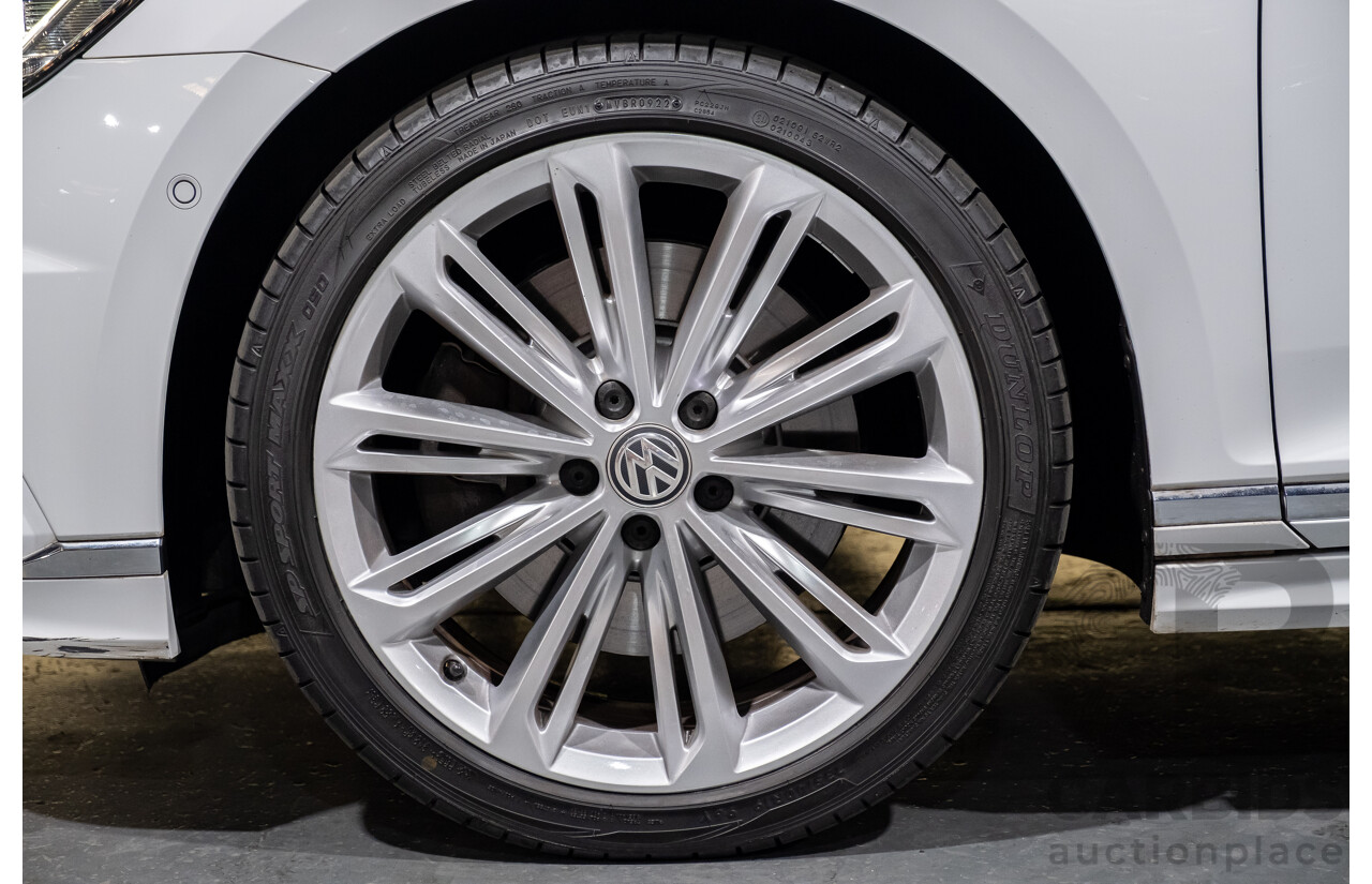 4/2018 Volkswagen Passat 206 TSI R-Line 4motion (AWD) 3C B8 MY18 4d Wagon White Turbo 2.0L