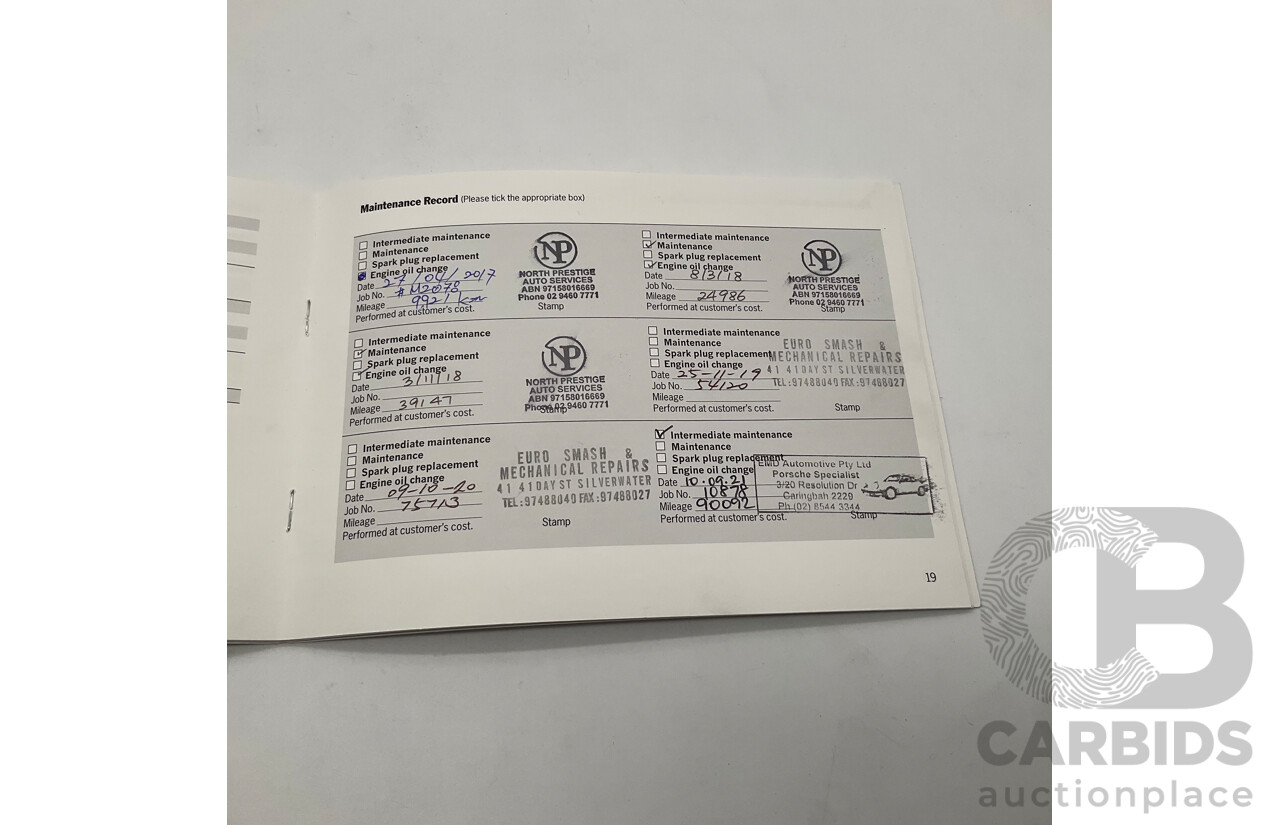 10/2016 Porsche Cayenne Diesel Platinum Edition SERIES 2 4d Wagon Black Turbo Diesel V6 3.0L