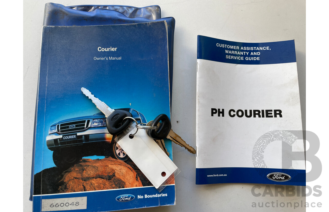 1/2005 Ford Courier GL (4x4) PH C/Chas White 2.5L