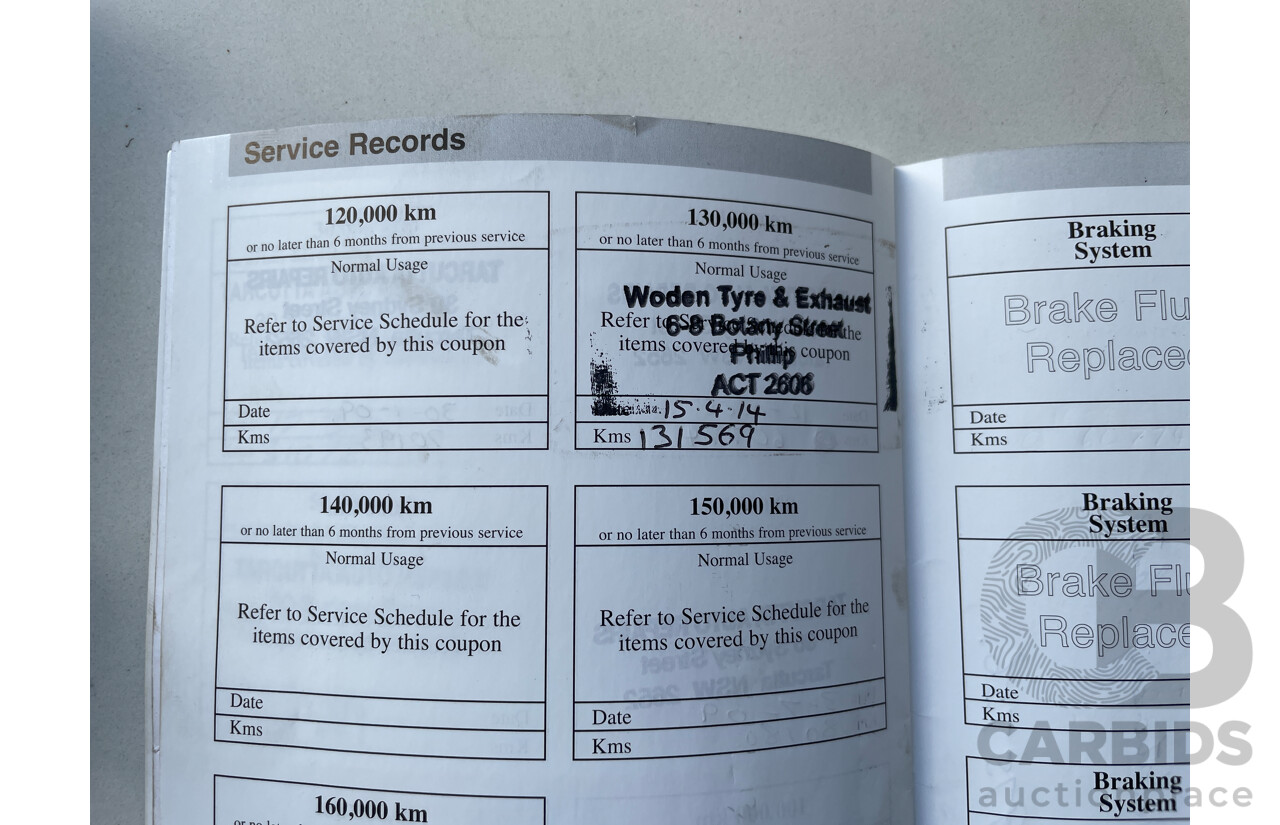 1/2005 Ford Courier GL (4x4) PH C/Chas White 2.5L