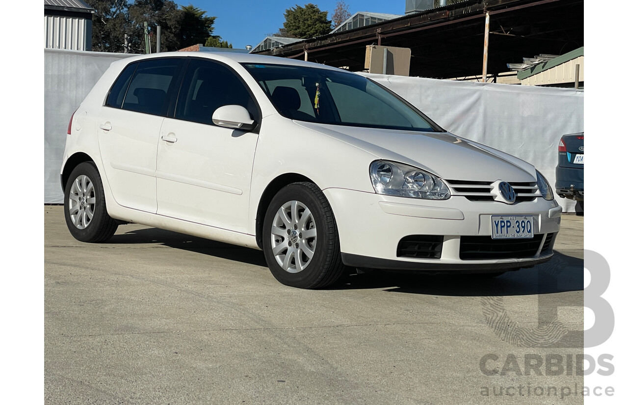 8/2006 Volkswagen Golf 2.0 TDI Comfortline 1K 5d Hatchback White 2.0L