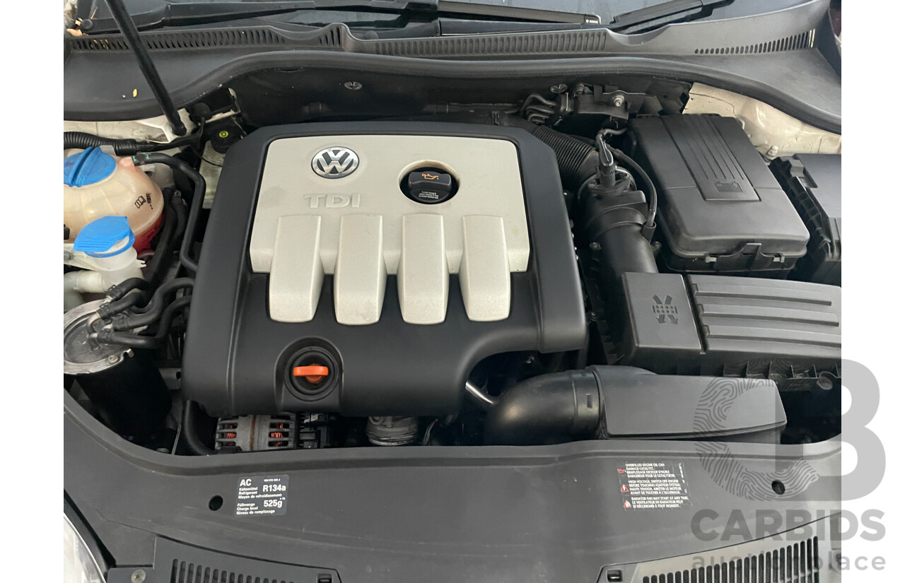 8/2006 Volkswagen Golf 2.0 TDI Comfortline 1K 5d Hatchback White 2.0L