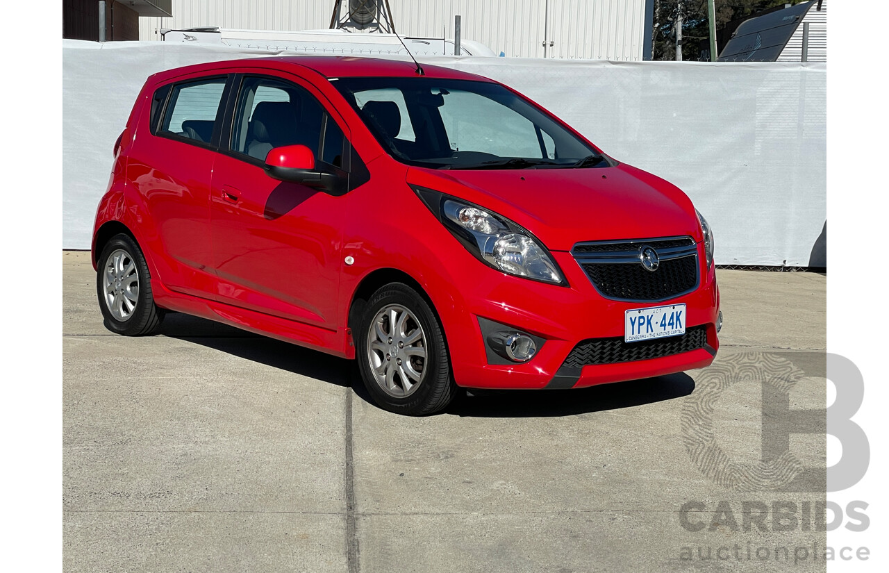 6/2015 Holden Barina Spark CD MJ MY15 5d Hatchback Red 1.2L