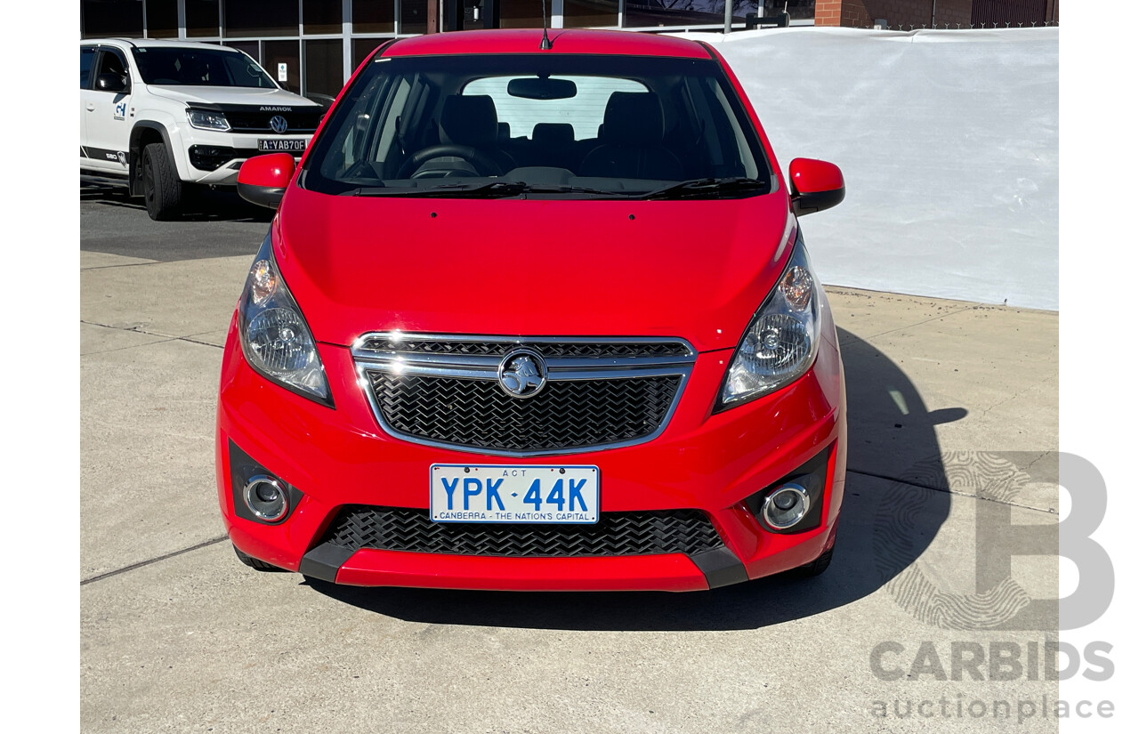 6/2015 Holden Barina Spark CD MJ MY15 5d Hatchback Red 1.2L