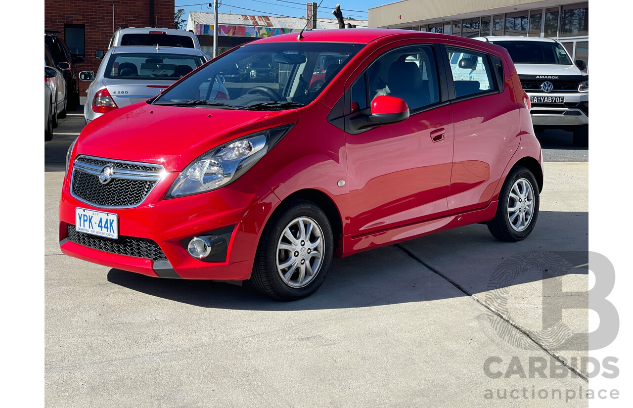 6/2015 Holden Barina Spark CD MJ MY15 5d Hatchback Red 1.2L
