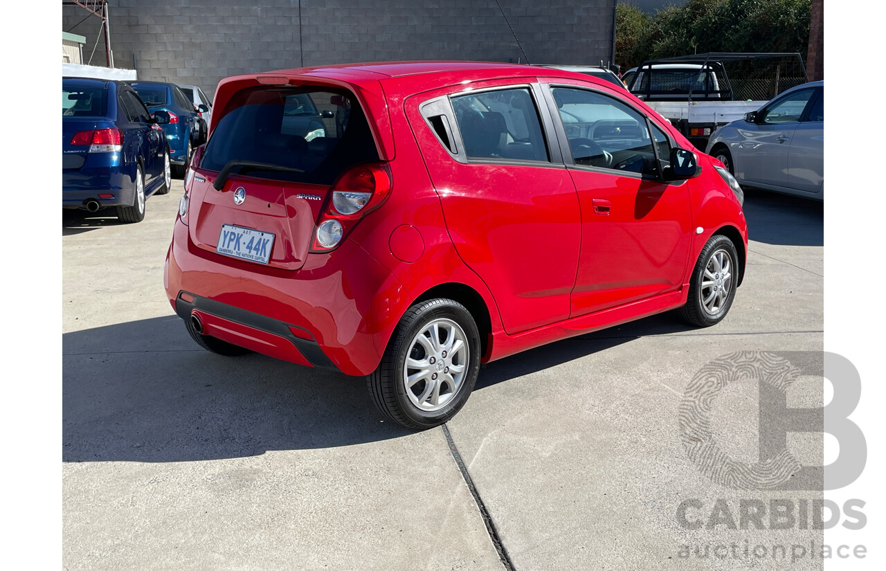 6/2015 Holden Barina Spark CD MJ MY15 5d Hatchback Red 1.2L