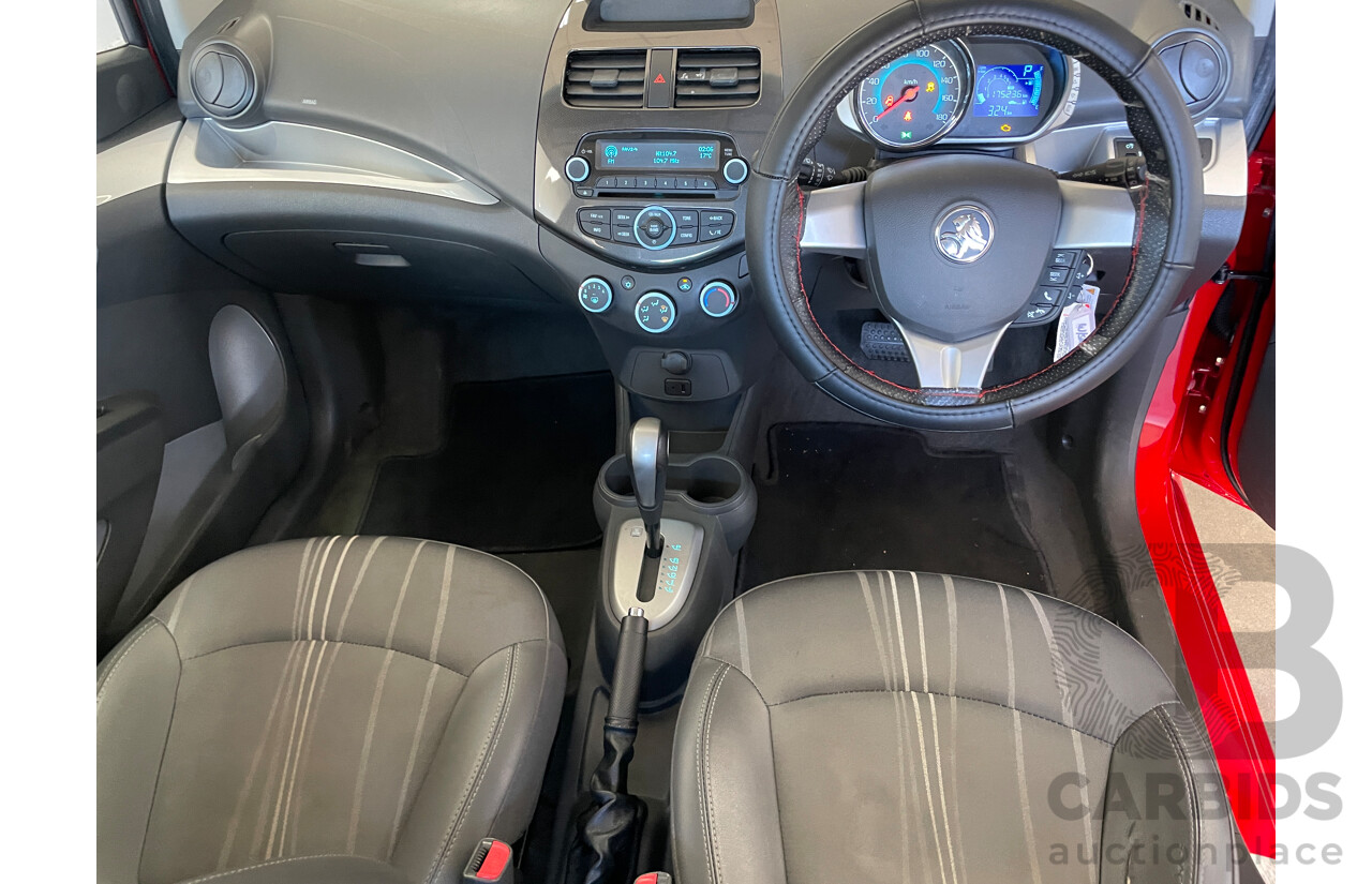 6/2015 Holden Barina Spark CD MJ MY15 5d Hatchback Red 1.2L