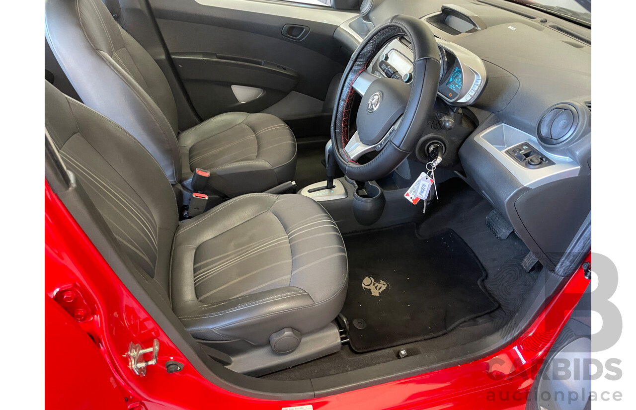 6/2015 Holden Barina Spark CD MJ MY15 5d Hatchback Red 1.2L