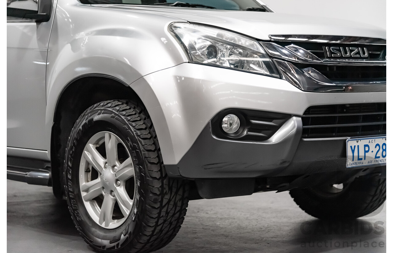 3/2016 Isuzu Mu-X LS-T (4x4) UC 4d Wagon Silver 3.0L Turbo Diesel