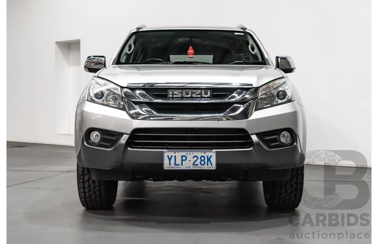 3/2016 Isuzu Mu-X LS-T (4x4) UC 4d Wagon Silver 3.0L Turbo Diesel