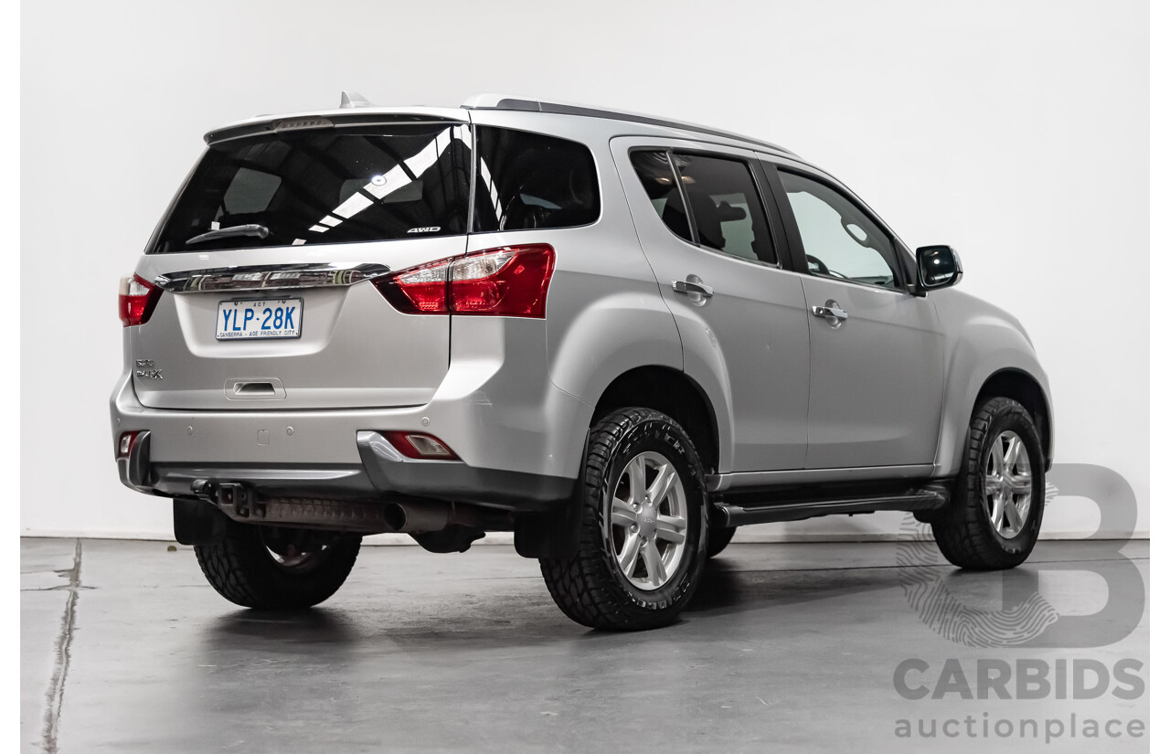 3/2016 Isuzu Mu-X LS-T (4x4) UC 4d Wagon Silver 3.0L Turbo Diesel